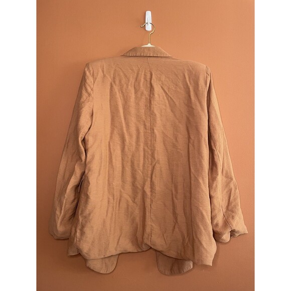 ASTR The Label Baked Allegra Oversized Tencel Linen Blend Blazer Womens Size L - Picture 5 of 6